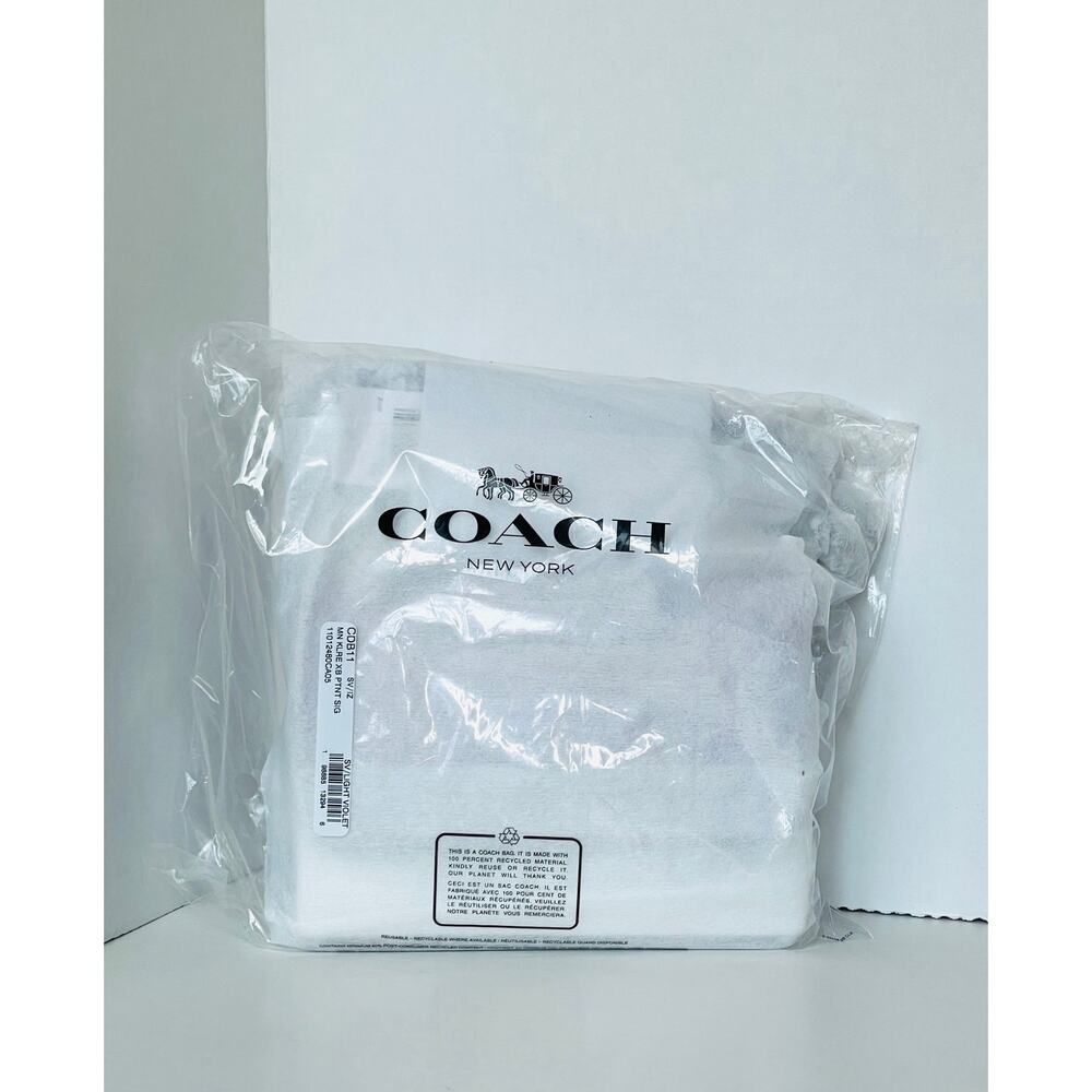 Coach Mini Klare Violet Patent Crossbody Bag CDB11 - Picture 4 of 12